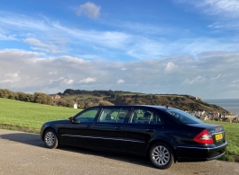 Stretch limousine for weddings in Battle